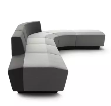 COR Sitzmöbel is RAMPA's reference partner. On display is the construction of seating furniture by COR Sitzmöbel, in which RAMPA inserts are used. RAMPA's threaded inserts are processed in the gray sofa for high stability.
