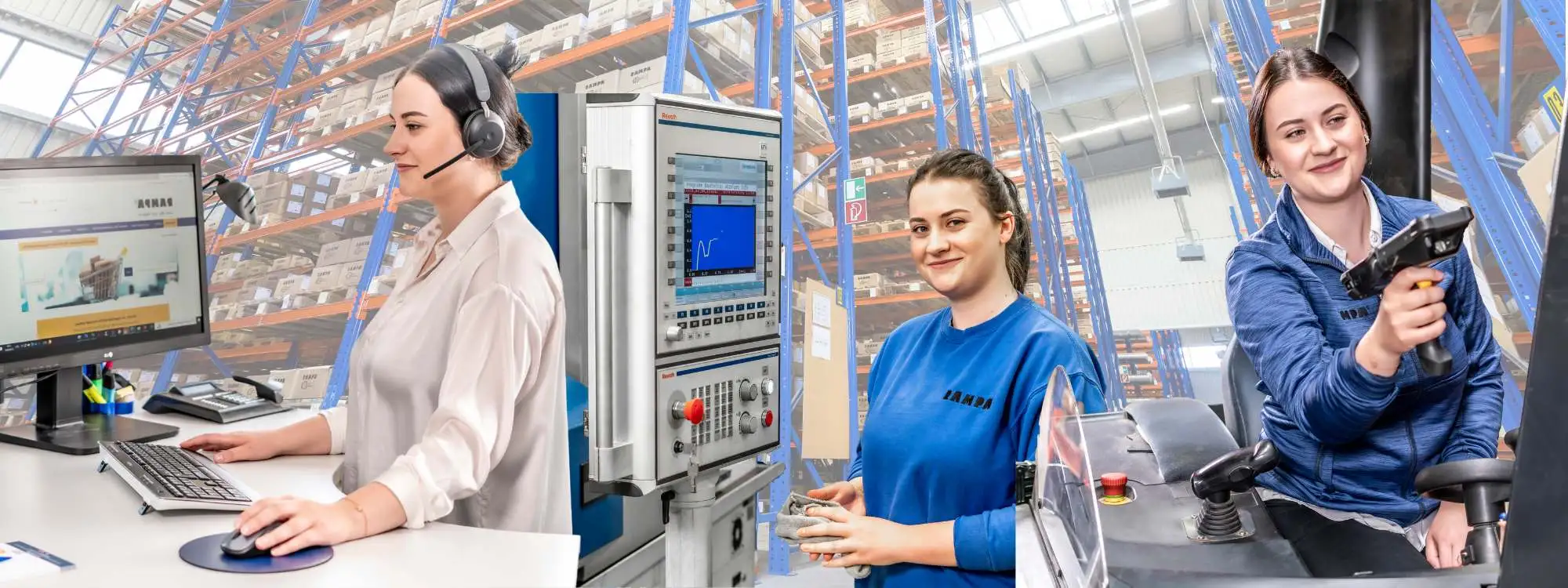Apprenticeship at RAMPA: A wide range of opportunities to learn and tackle Training at RAMPA is multifaceted: RAMPA trainees pass through different areas and gain insights into administrative activities, production and the warehouse.