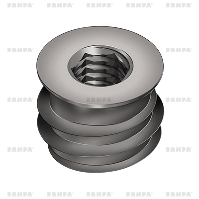 RAMPA Gewindemuffen M5 - 50 Stück Edelstahl Einschraubmuttern