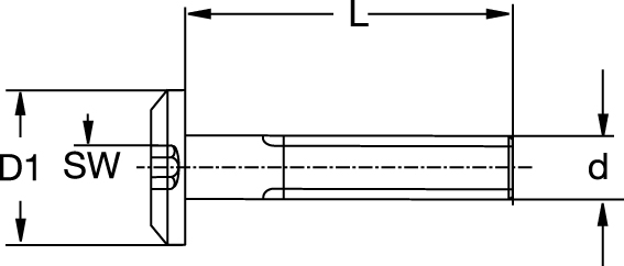  VIS RAMPA À TÊTE PLATE TYPE KF