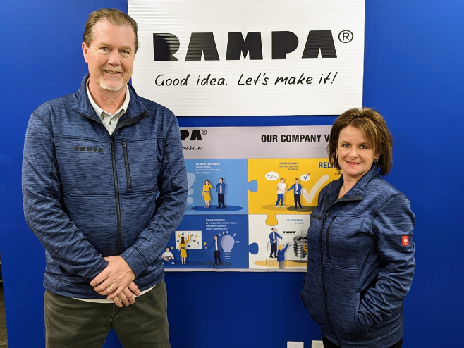 Unser Team aus Kanada präsentiert sich. Unter dem Firmennamen "RAMPA Tec" sind sie die Ansprechpartner für alle Kunden aus Nordamerika.