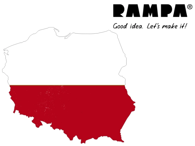 RAMPA contact team poland A map of Poland shows by way of example that we at RAMPA are also happy to provide advice and assistance to customers from Poland.