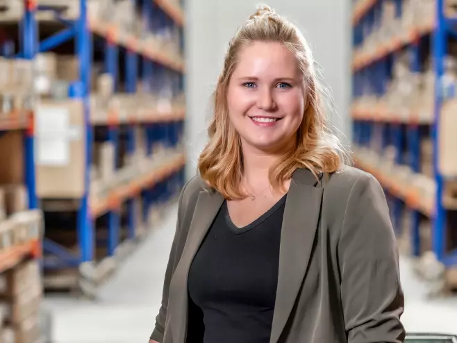 A RAMPA employee representing the staff team can be seen, with the warehouse in the background.