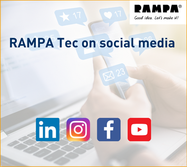 RAMPA is present on various social media channels, which can be seen in the picture.