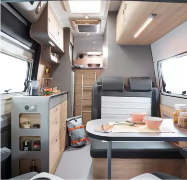 Alphavan is RAMPA's reference partner. On display is Alphavan's caravaning construction, in which RAMPA inserts are used. RAMPA's threaded insert is used here in the interior of the caravan.