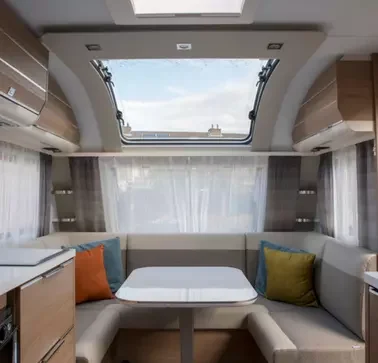 The application example is intended to serve as inspiration and show that RAMPA inserts can also be used in caravaning construction.